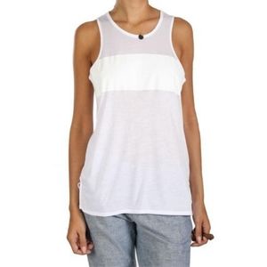 Rag & Bone White tank with contrast stripe